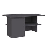 Coffee Table Grey 90x60x46.5 cm Engineered Wood - Front View