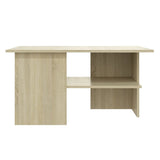 Coffee Table Sonoma Oak 90x60x46.5 cm Engineered Wood - Side View