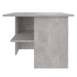 Coffee Table Concrete Grey 90x60x46.5 cm Engineered Wood - Top-Down View