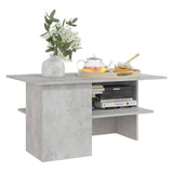 Coffee Table Concrete Grey 90x60x46.5 cm Engineered Wood - 45-Degree Angle