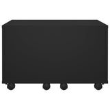 Coffee Table Black 60x60x38 cm Engineered Wood - 45-Degree Angle