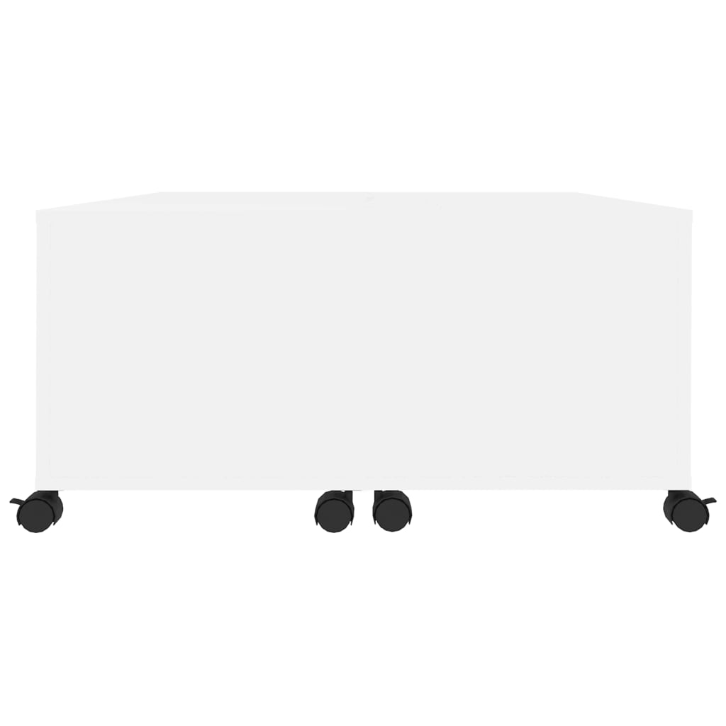 Coffee Table White 75x75x38 cm Engineered Wood