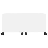 Coffee Table White 75x75x38 cm Engineered Wood - Rear View