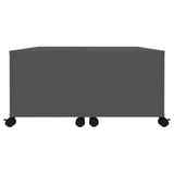 Coffee Table Grey 75x75x38 cm Engineered Wood - Rear View