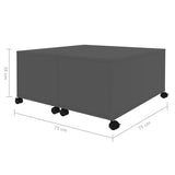 Coffee Table Grey 75x75x38 cm Engineered Wood - Low Angle