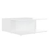 Coffee Table White 80x80x31 cm Engineered Wood