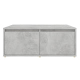 Coffee Table Concrete Grey 80x80x31 cm Engineered Wood - Top-Down View