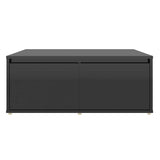 Coffee Table High Gloss Black 80x80x31 cm Engineered Wood