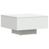 Coffee Table White 60x60x31.5 cm Engineered Wood - Front View