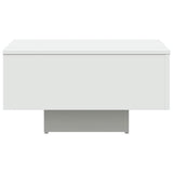 Coffee Table White 60x60x31.5 cm Engineered Wood - 45-Degree Angle