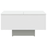 Coffee Table White 60x60x31.5 cm Engineered Wood - Rear View