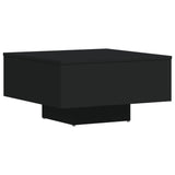 Coffee Table Black 60x60x31.5 cm Engineered Wood - Front View