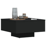Coffee Table Black 60x60x31.5 cm Engineered Wood