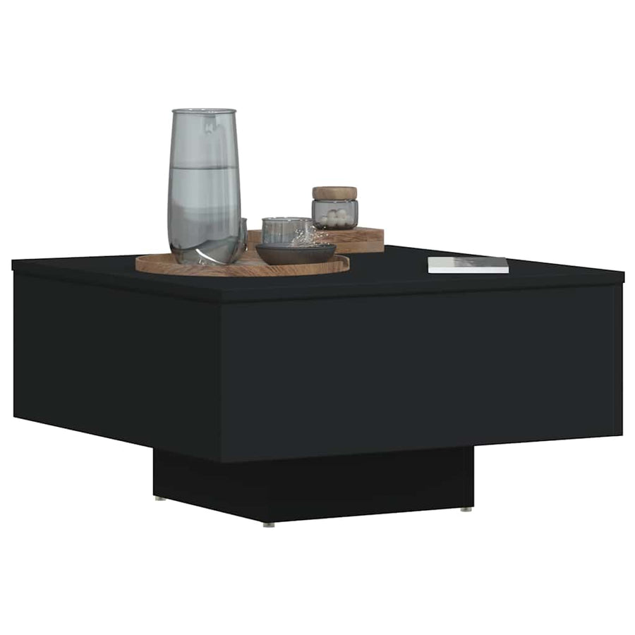 Coffee Table Black 60x60x31.5 cm Engineered Wood
