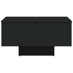 Coffee Table Black 60x60x31.5 cm Engineered Wood
