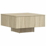 Coffee Table Sonoma Oak 60x60x31.5 cm Engineered Wood - Front View