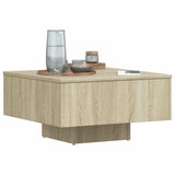 Coffee Table Sonoma Oak 60x60x31.5 cm Engineered Wood - Top-Down View