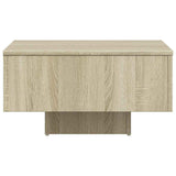 Coffee Table Sonoma Oak 60x60x31.5 cm Engineered Wood - 45-Degree Angle