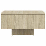 Coffee Table Sonoma Oak 60x60x31.5 cm Engineered Wood - Rear View