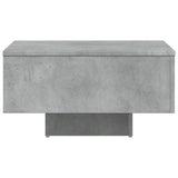 Coffee Table Concrete Grey 60x60x31.5 cm Engineered Wood - 45-Degree Angle