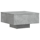 Coffee Table Concrete Grey 60x60x31.5 cm Engineered Wood - Close-Up Angle