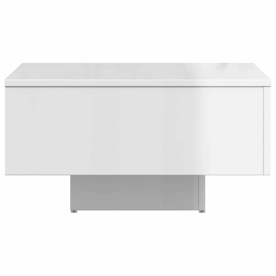 Coffee Table High Gloss White 60x60x31.5 cm Engineered Wood