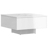 Coffee Table High Gloss White 60x60x31.5 cm Engineered Wood