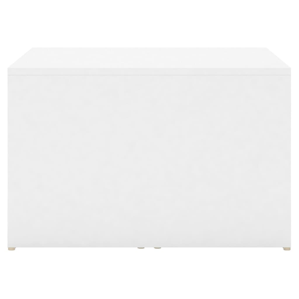 3 Piece Nesting Coffee Table Set White 60x60x38 cm Engineered Wood