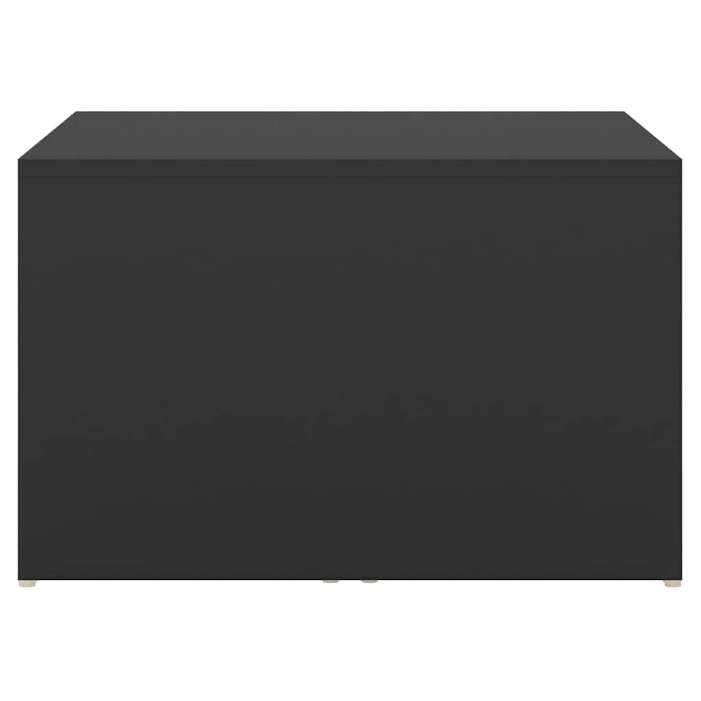 3 Piece Nesting Coffee Table Set Black 60x60x38 cm Engineered Wood