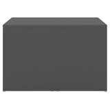 3 Piece Nesting Coffee Table Set Grey 60x60x38 cm Engineered Wood - Top-Down View
