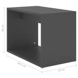 3 Piece Nesting Coffee Table Set Grey 60x60x38 cm Engineered Wood - Extra Image