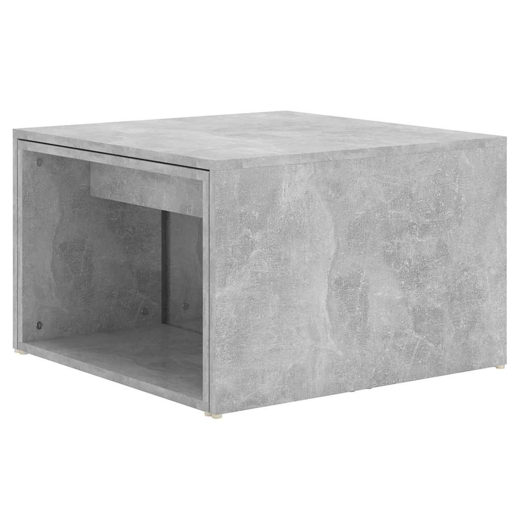 3 Piece Nesting Coffee Table Set Concrete Grey 60x60x38 cm