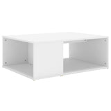 Coffee Table White 90x67x33 cm Engineered Wood - Front View
