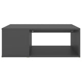 Coffee Table Grey 90x67x33 cm Engineered Wood - Side View