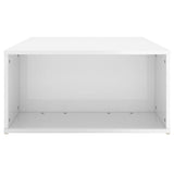 Coffee Table High Gloss White 90x67x33 cm Engineered Wood