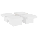 Coffee Table White 90x90x28 cm Engineered Wood