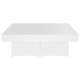 Coffee Table White 90x90x28 cm Engineered Wood