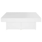 Coffee Table White 90x90x28 cm Engineered Wood