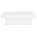 Coffee Table White 90x90x28 cm Engineered Wood