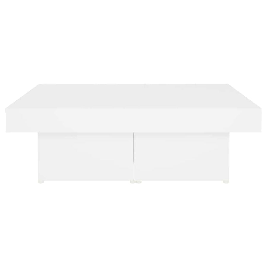 Coffee Table White 90x90x28 cm Engineered Wood