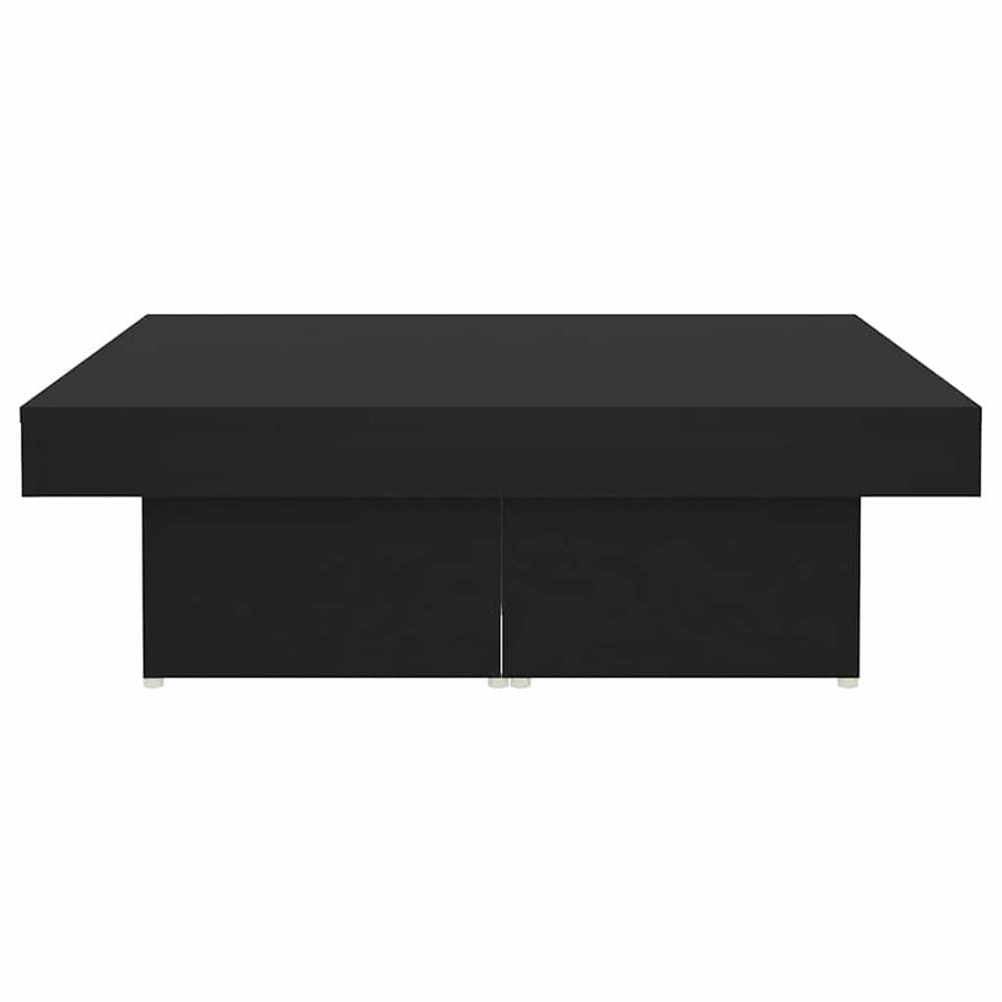 Coffee Table Black 90x90x28 cm Engineered Wood
