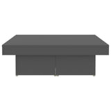 Coffee Table Grey 90x90x28 cm Engineered Wood
