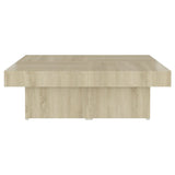 Coffee Table Sonoma Oak 90x90x28 cm Engineered Wood