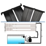 Solar Pool Heater Panel 4 pcs 80x620 cm - 45-Degree Angle