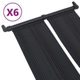 Solar Pool Heater Panel 6 pcs 80x310 cm - Front View