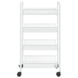 4-Tier Kitchen Trolley White 46x26x85 cm Iron