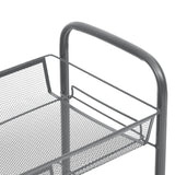 5-Tier Kitchen Trolley Grey 46x26x105 cm Iron - 45-Degree Angle