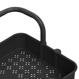 3-Tier Kitchen Trolley Black 42x35x85 cm Iron and ABS - 45-Degree Angle