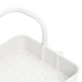 3-Tier Kitchen Trolley White 42x35x85 cm Iron and ABS - 45-Degree Angle