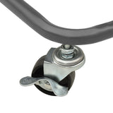 3-Tier Kitchen Trolley Grey 42x35x85 cm Iron and ABS - Rear View